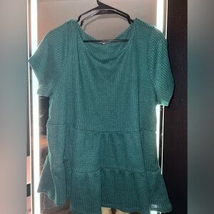 Green Torrid Baby doll style shirt